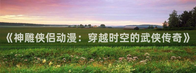 动漫天堂岛：《神雕侠侣动漫：穿越时空的武侠传奇》